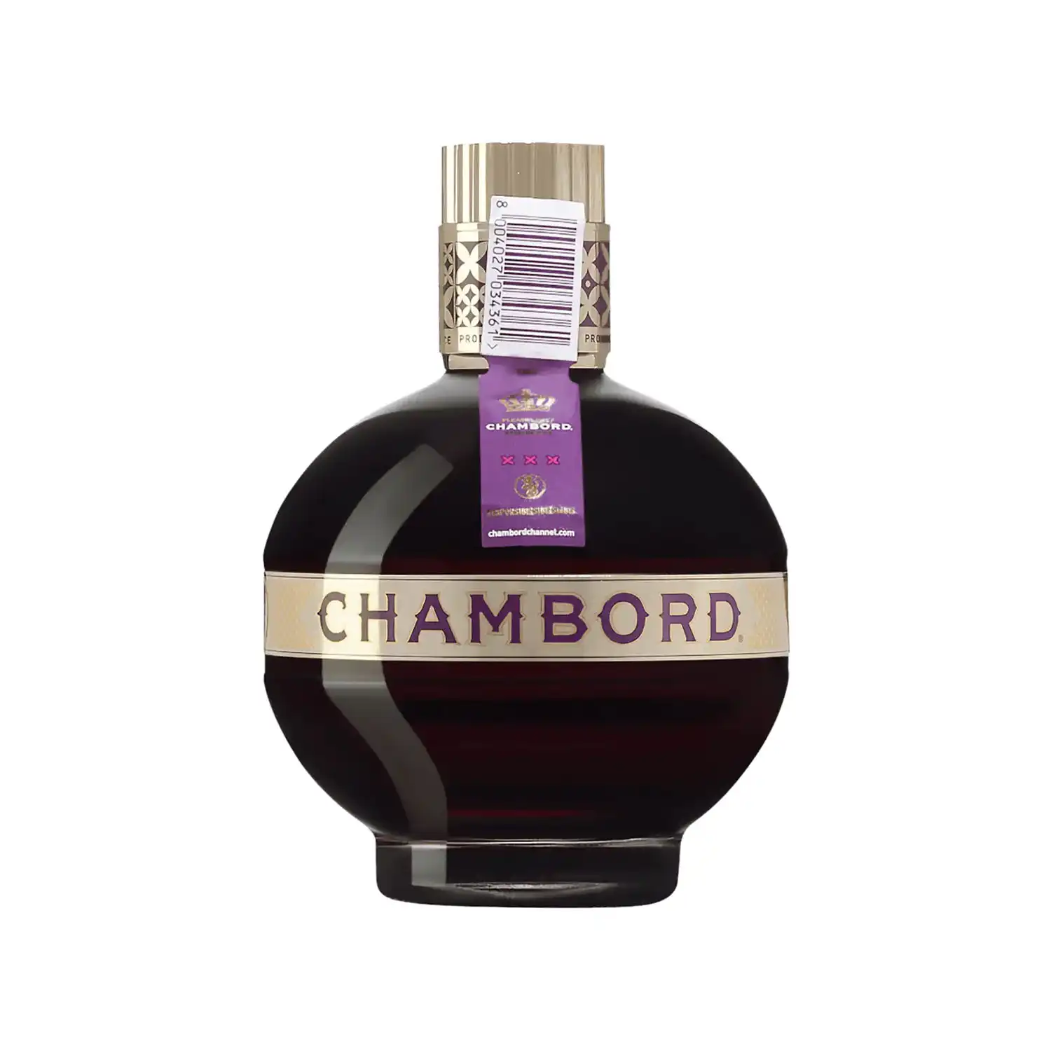 Chambord likör – fransk svartvinbärs- och hallonlikör i rund flaska